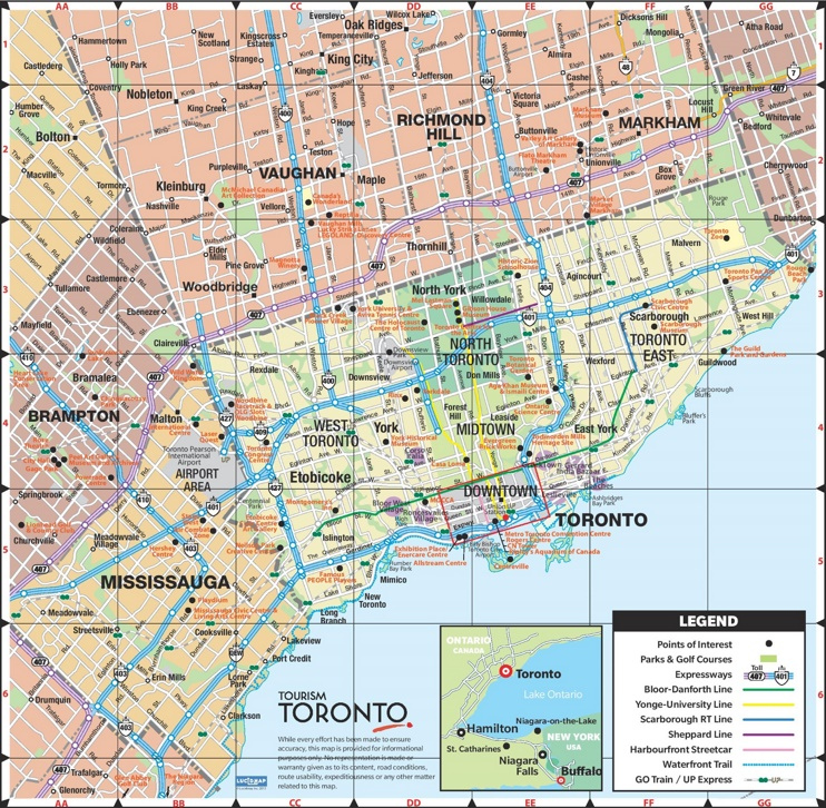 Toronto Road Map