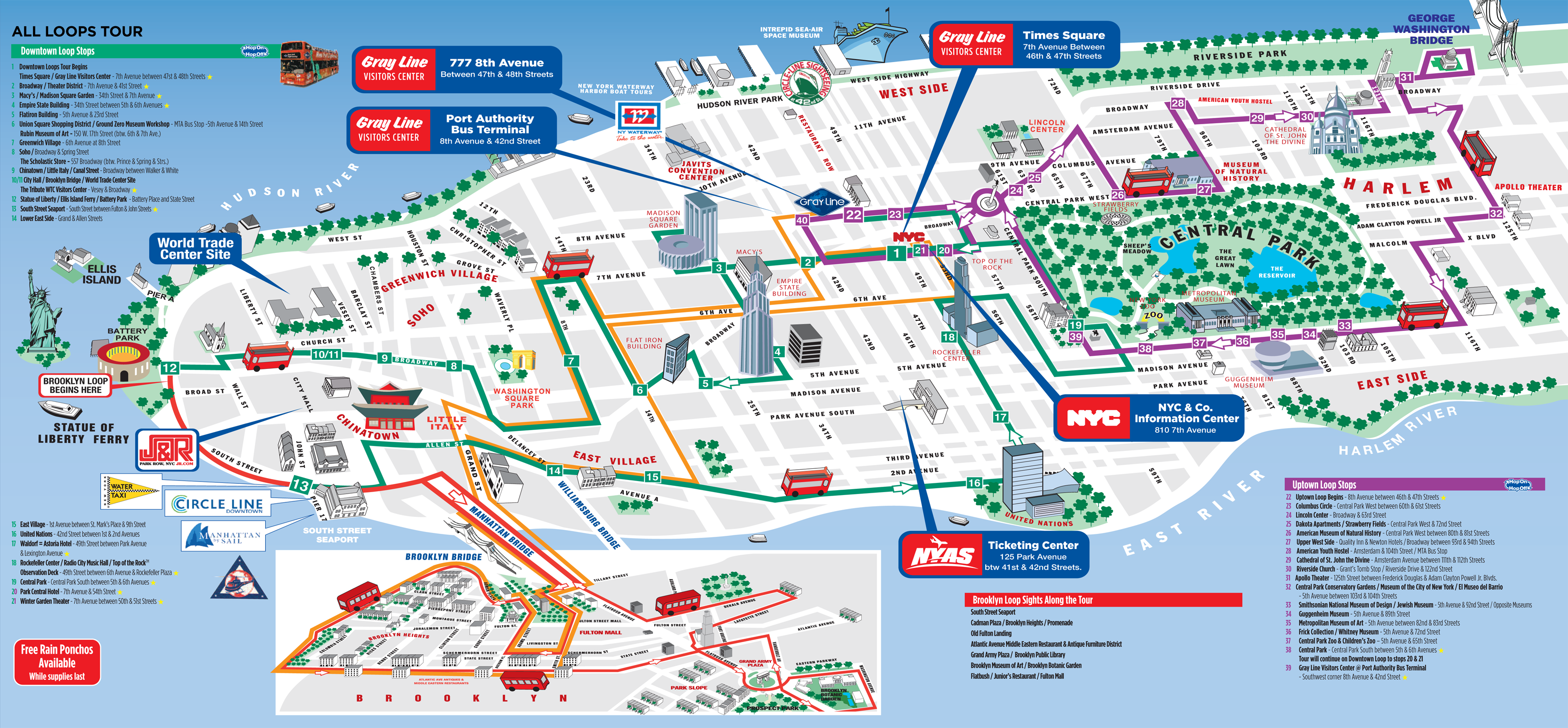 Tourist Map Of New York City MapPorn