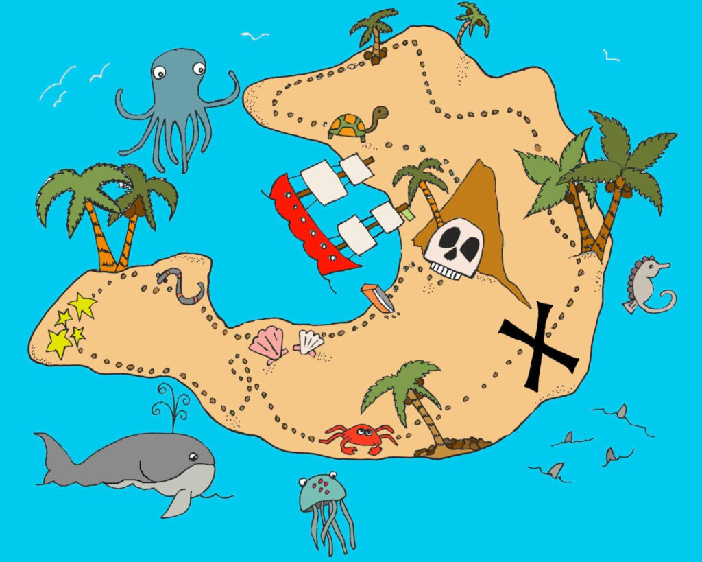 Children Treasure Maps | Adams Printable Map