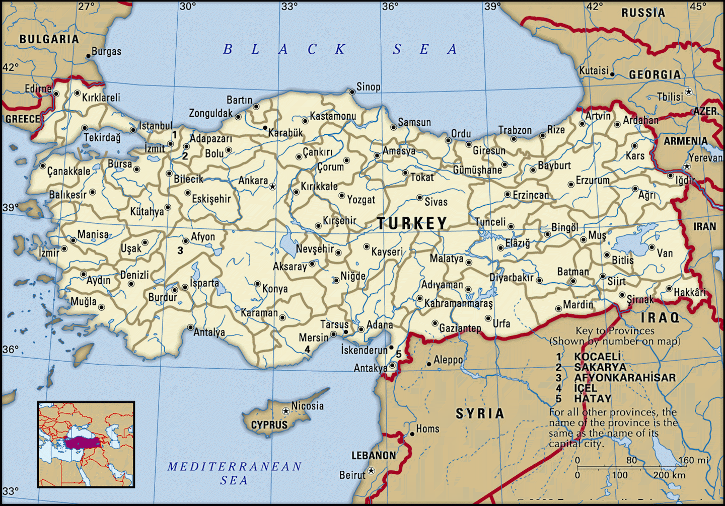 Turkey Map And Hundreds More Free Printable International Maps