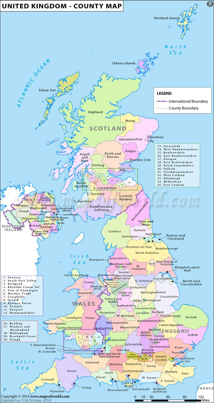 UK Counties Map Counties In United Kingdom | Adams Printable Map