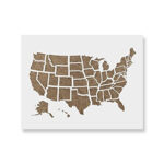 United States Map Stencil Draw A Topographic Map