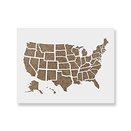 United States Map Stencil Draw A Topographic Map