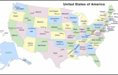 Usa Map States And Capitals Printable Map Of The United States Of