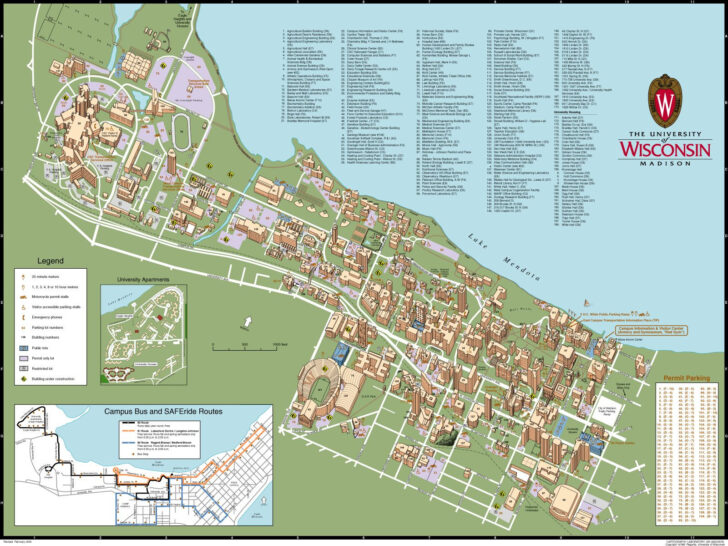 Map Of The Uw Madison Campus