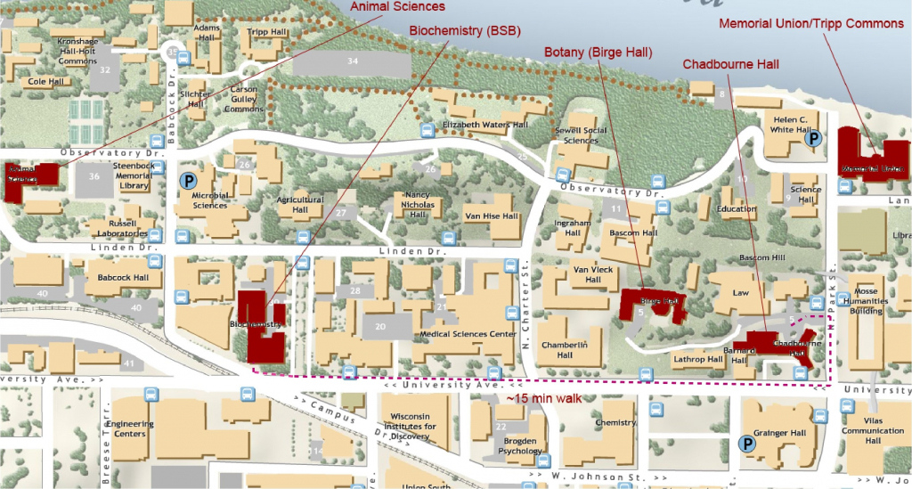 Uw Madison Campus Map Printable Printable Maps