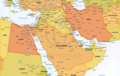 Vector Map Middle East Political High Detail One Stop Map