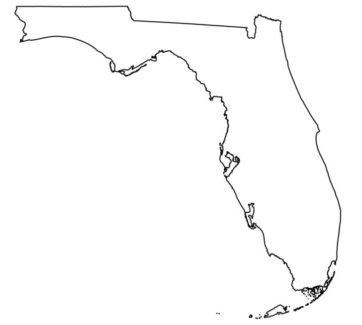 Printable Outline Map Of Pennsylvaniatline Map Of Florida Printable