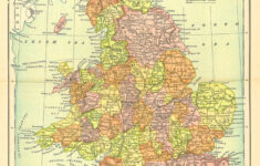 vintage map of england and wales a printable digital map no 682 Vintage Map Of England And Wales A Printable Digital Map No 682