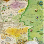 Vintage Narnia Map In 2020 Map Of Narnia Narnia Fantasy Map