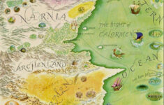 Vintage Narnia Map Map Of Narnia Chronicles Of Narnia Narnia