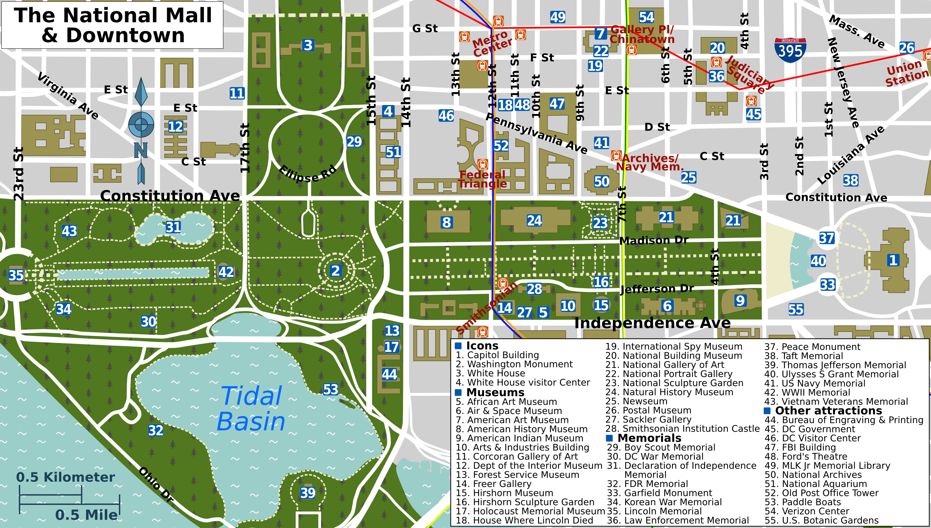 Washington Dc Tourist Map Printable Tourism Company And Tourism 