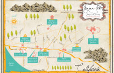 Wedding Event Map Invitation Save The Date Program Or Etsy Custom