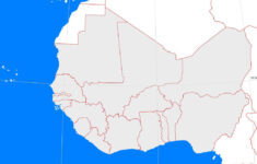 West Africa Outline Map A Learning Family