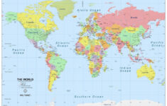 World Map Atlas Geography Political Poster Print A0 A1 A2 A3 A4 A5 A6