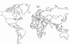World Map Coloring Page Pdf Weltkarte Poster Weltkarte Bilder