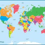 World Map Kids Childrens Wall Chart Educational A3 30cm X 42cm