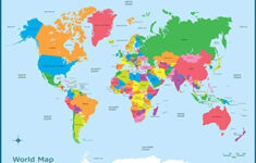 World Map Kids Childrens Wall Chart Educational A3 30cm X 42cm