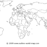 World Map Political Blank AFP CV