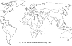 World Map Political Blank AFP CV