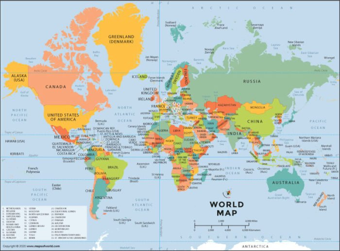 Political World Map Of 2022