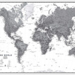 World Political Map Black And White