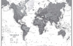World Political Map Black And White