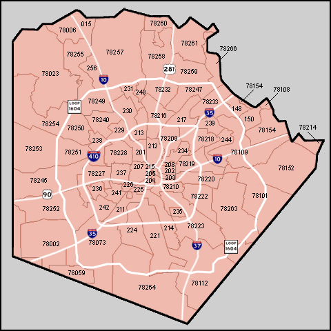 Zip Code Boundary Map Steve Malouff 210 325 9807 San Antonio TX 