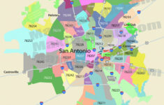 Zip Code Map San Antonio San Antonio Tx Zip Code Map Texas Usa