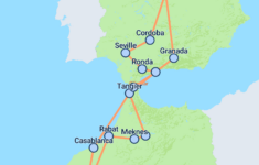 10-Day Southern Spain &amp; Morocco | On The Go Tours throughout Map of Southern Spain Portugal and Morocco