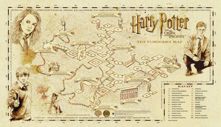 Full Harry Potter Marauders Map Printable Full Harry Potter Marauders Map Printable