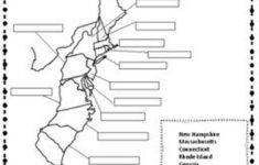 13 Colonies Map And Matching - Etsy inside Blank Map of 13 Colonies Printable