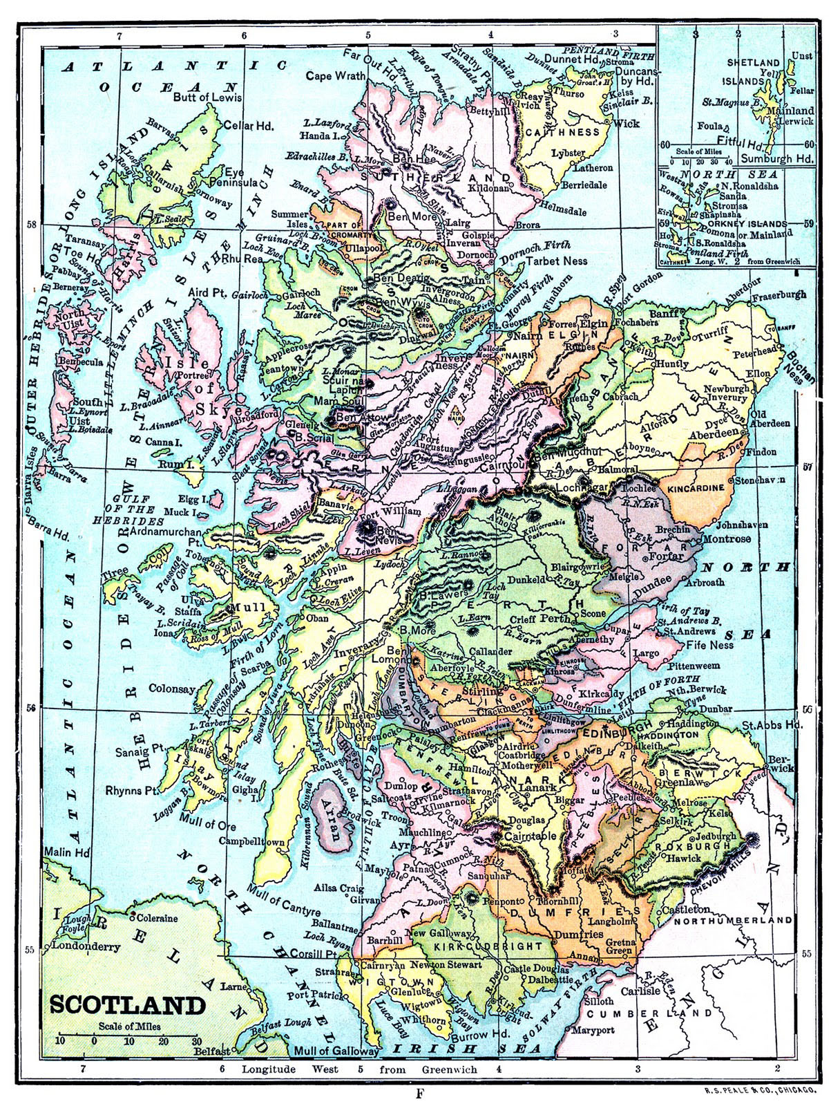 19 Free Printable Maps! - The Graphics Fairy inside Free Printable Map Of Scotland And Ireland