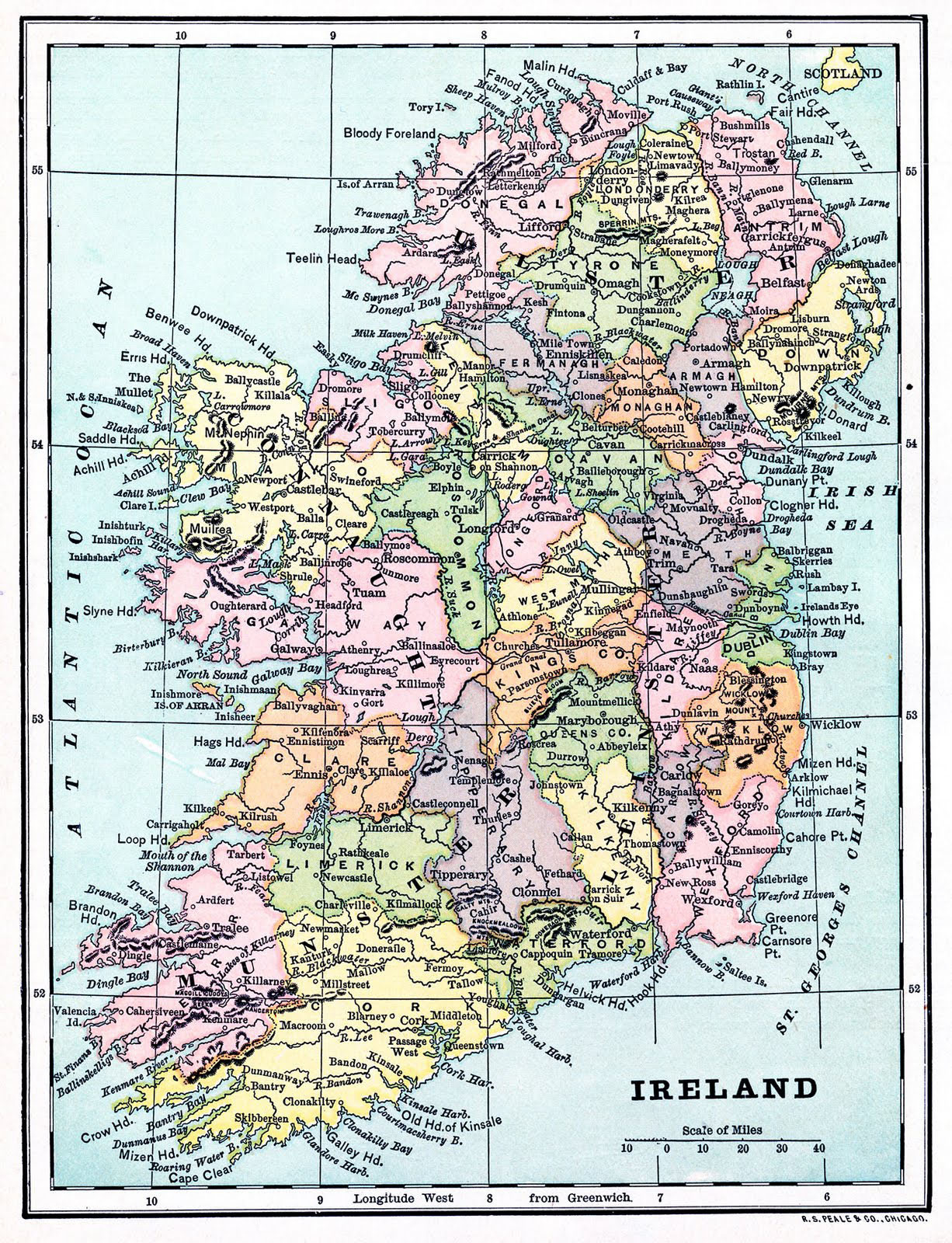 19 Free Printable Maps! - The Graphics Fairy within Printable Map Of Ireland And Scotland
