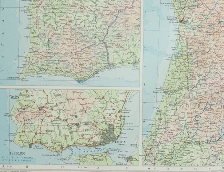 Map of North West Spain and Portugal