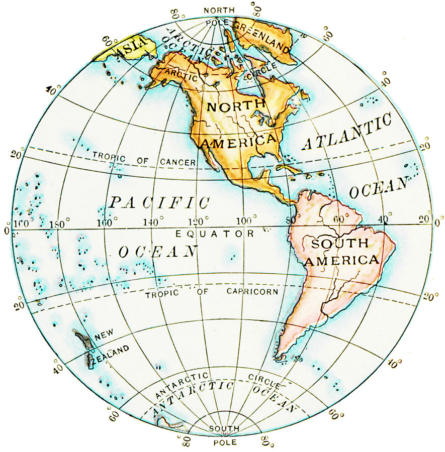 1969 in Google Map of Western Hemisphere