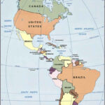 1996 Cia Map Of North And South America Wall Art Poster Print Home Pertaining To Map With North And South America