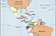 1996 Cia Map Of North And South America Wall Art Poster Print Home regarding Map Of North America And South