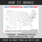2024 Presidential Election Map | Electoral College Map For Pertaining To Blank Electoral College Map 2025 Printable