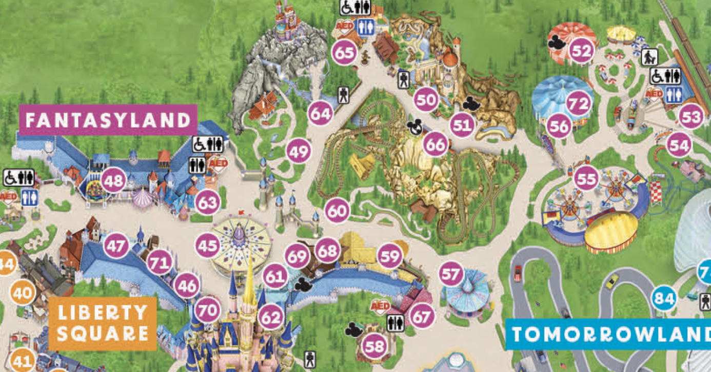2025 Magic Kingdom Map - Walt Disney World - Wdw Magazine regarding Magic Kingdom Park Map 2025 Printable