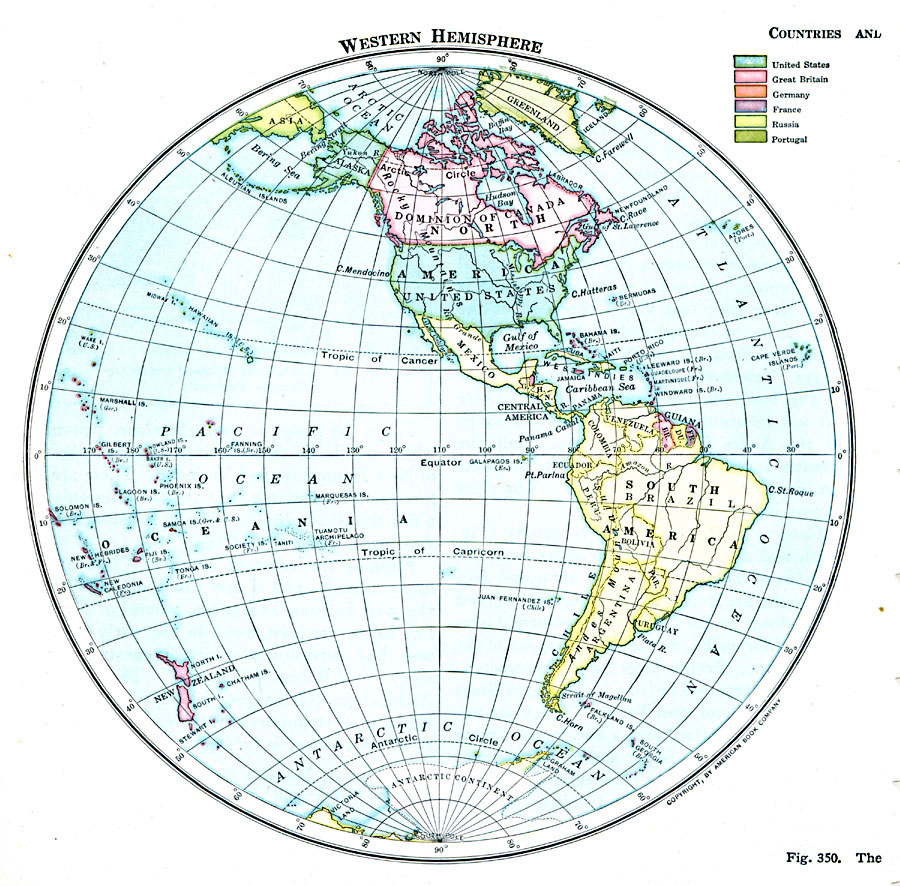 4456 pertaining to Google Map of Western Hemisphere