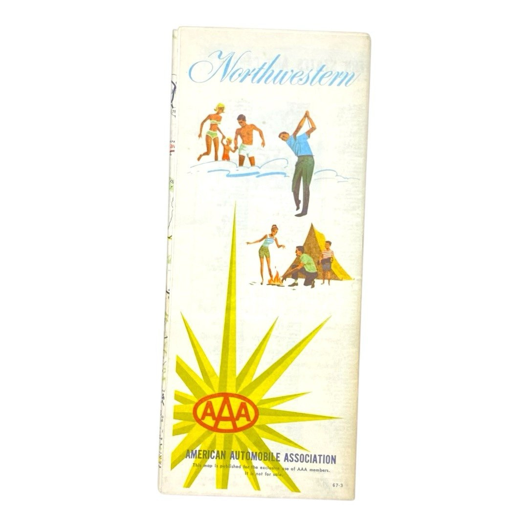 5) 1955-1968 Aaa Untied States Vintage Road Maps pertaining to Printable List of Aaa Paper Maps