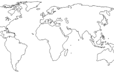 5 Free Printable Blank World Map With Countries Outline In Pdf intended for Free Printable Blank Map Of The Continents And Oceans