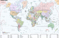 5 Large Printable World Map Pdf - Free Download inside Large Printable World Map Download Free