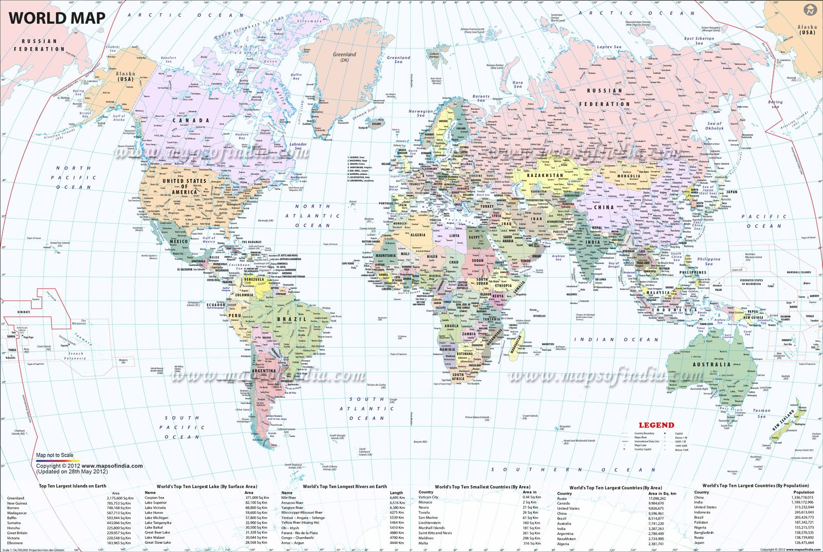5 Large Printable World Map Pdf - Free Download inside Large Printable World Map Download Free