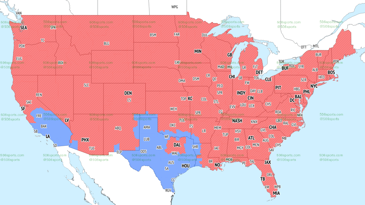 506Sports - Home with Nfl Coverage Map Week 3 2025 Printable