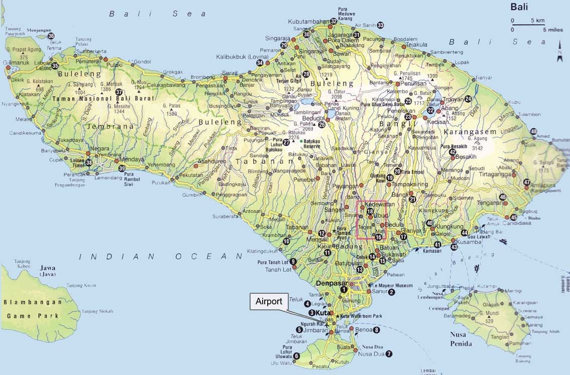 7 Bali Maps - Bali On A Map,Regions, Tourist Map And More with regard to High-Resolution Detailed Map Of Bali