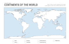 7 Printable Blank Maps For Coloring - All Esl throughout Blank Map of Continents and Oceans Printable