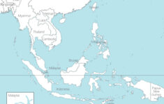 8 Free Maps Of Asean And Southeast Asia - Ase/Anup for Southeast Asia Map Printable