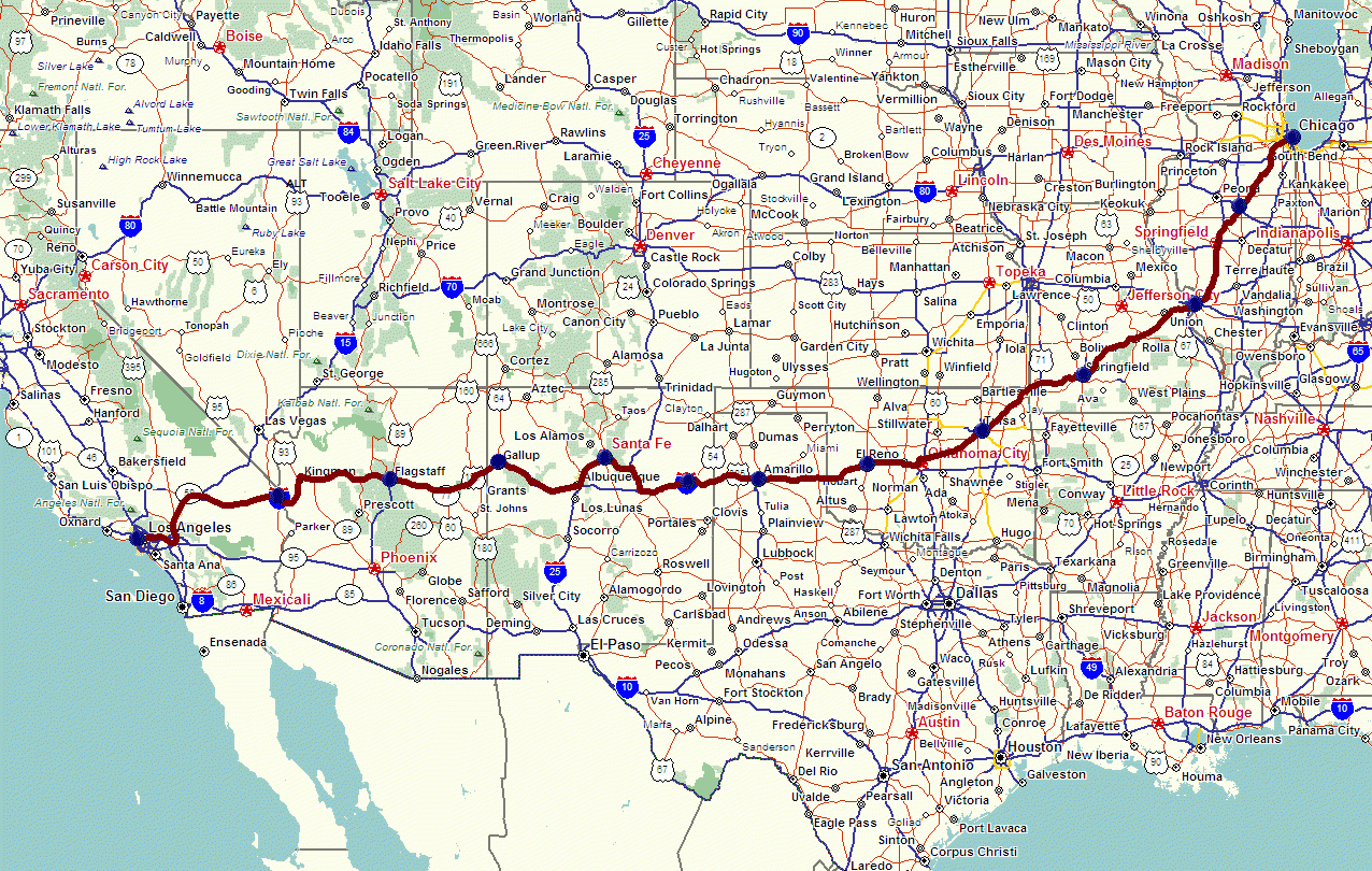 850 Historic Route 66 Ideas To Save Today | Route 66, Historic with Printable Map of Route 66 USA